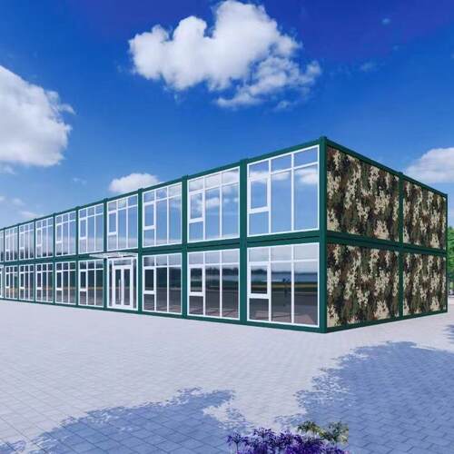 打包箱移动房住人集装箱工人宿舍项目部简易活动房折叠式快拼箱房