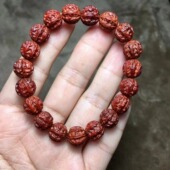 核桃 小叶紫檀1.0佛珠文玩手串念珠手链趣味收藏情侣送礼佳品