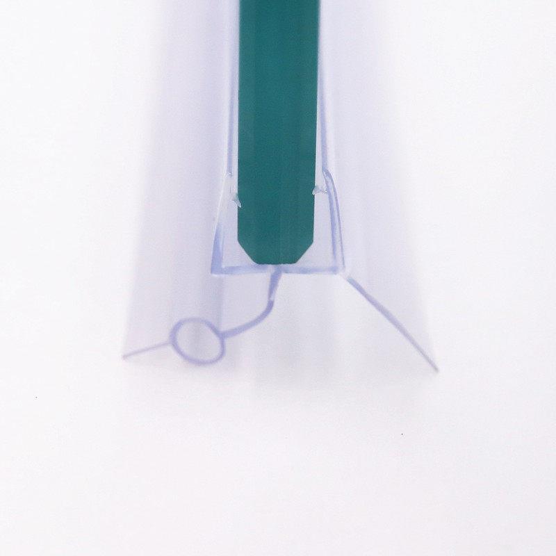 10mm淋浴房玻璃门底部挡水条防水密封条 pvc胶条隔水塑料条防漏水