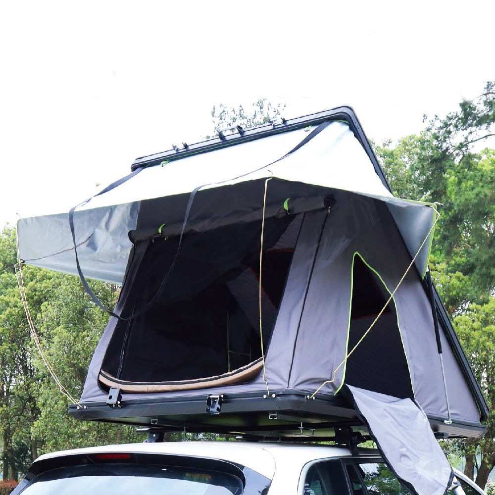铝合金自动防暴雨新款硬顶超薄超轻高强度液压车顶帐篷自驾游