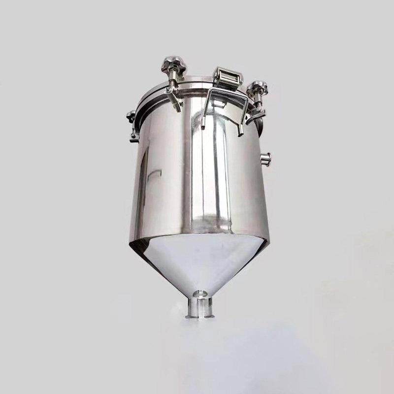 304不锈钢压力液体筒 压力灌装机配件 物料落料桶 储料斗罐10L