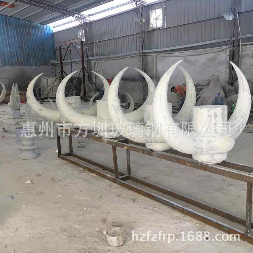 大型玻璃钢牛头造型 动物雕塑摆件 树脂景观文化艺术雕塑展示模型
