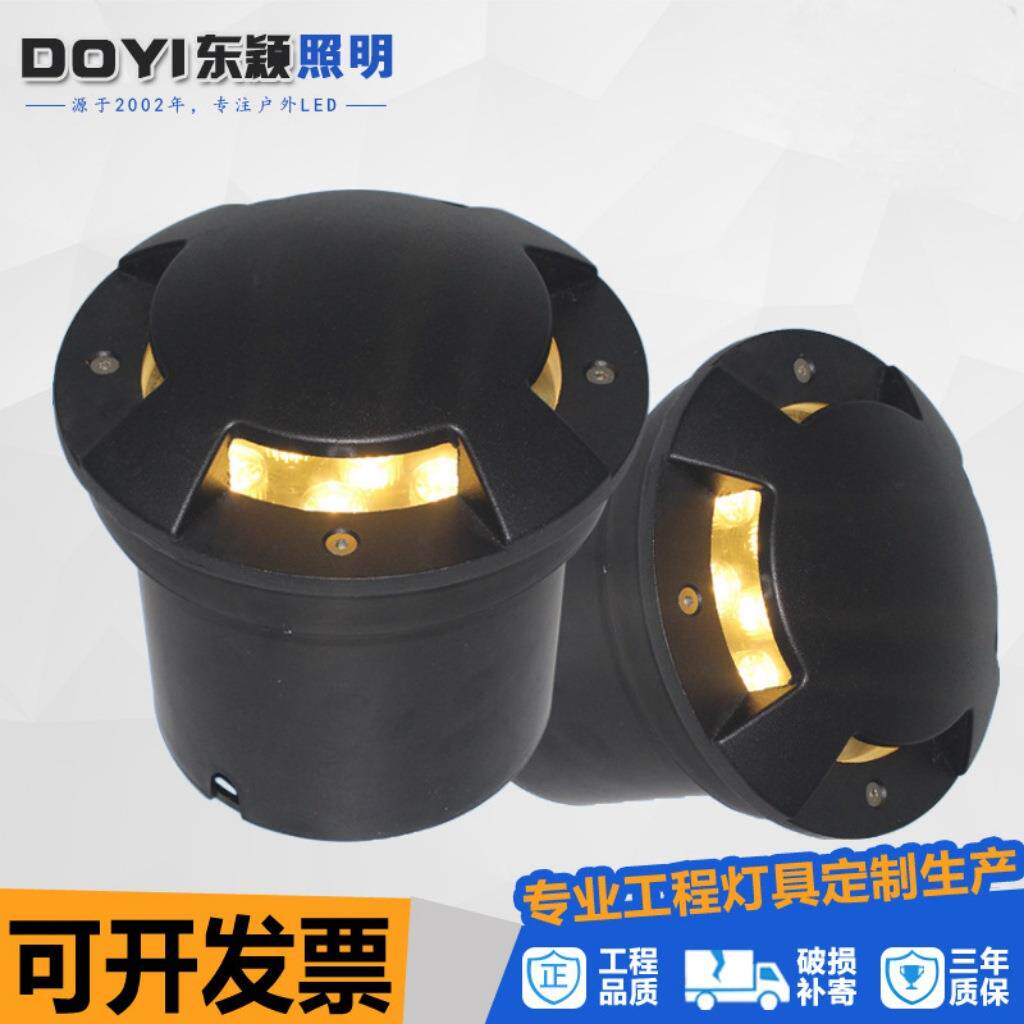 铝压铸大功率led龟壳灯一二四透光地埋式灯侧发光地埋灯台阶现货