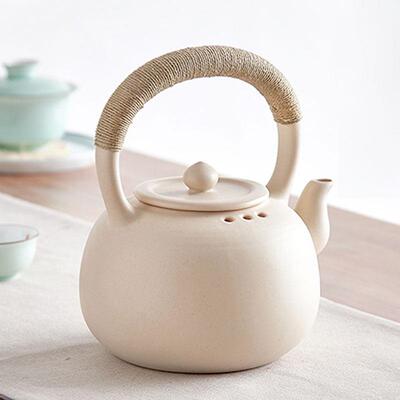 家用陶瓷烧水壶泡茶煮茶器提梁茶壶明火黑晶炉陶壶大号大容量单壶
