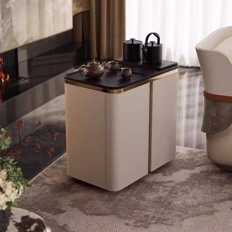 家用可移动小茶桌车阳台煮水茶台茶水柜带烧水壶多功能一体高级感