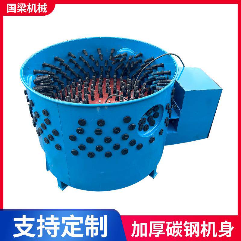 现货85型筒式家禽脱毛机小型电动不锈钢拔毛机圆筒脱毛设备