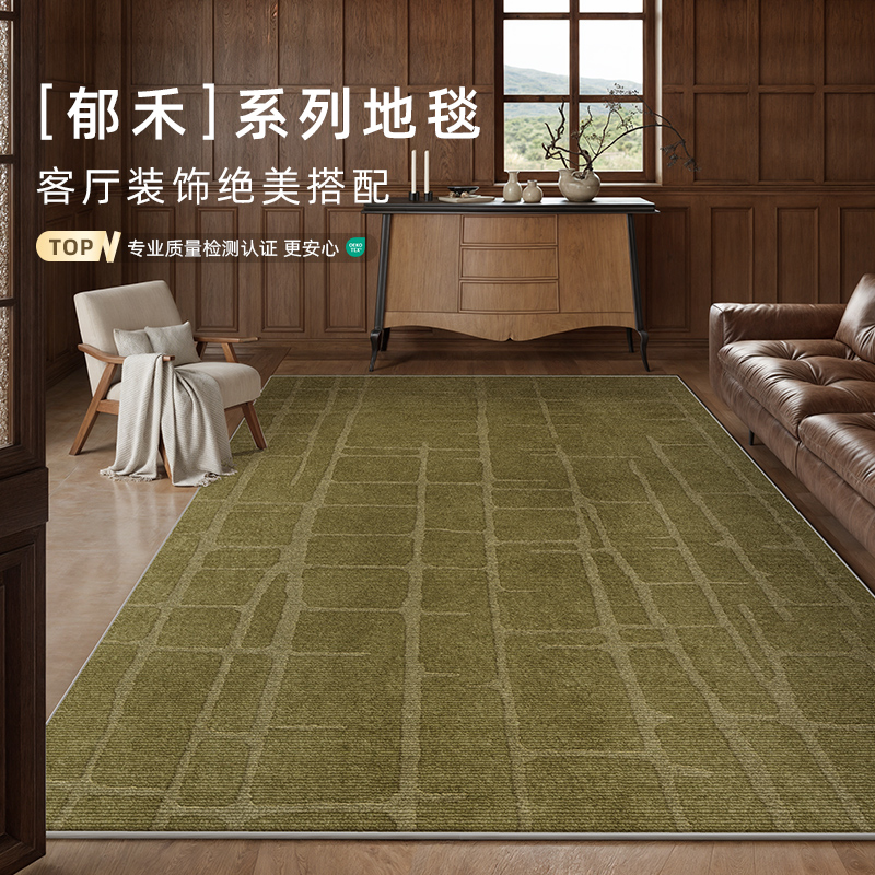 地毯客厅卧室2025新款复古床边房间免洗可擦轻奢高级家用沙发地垫