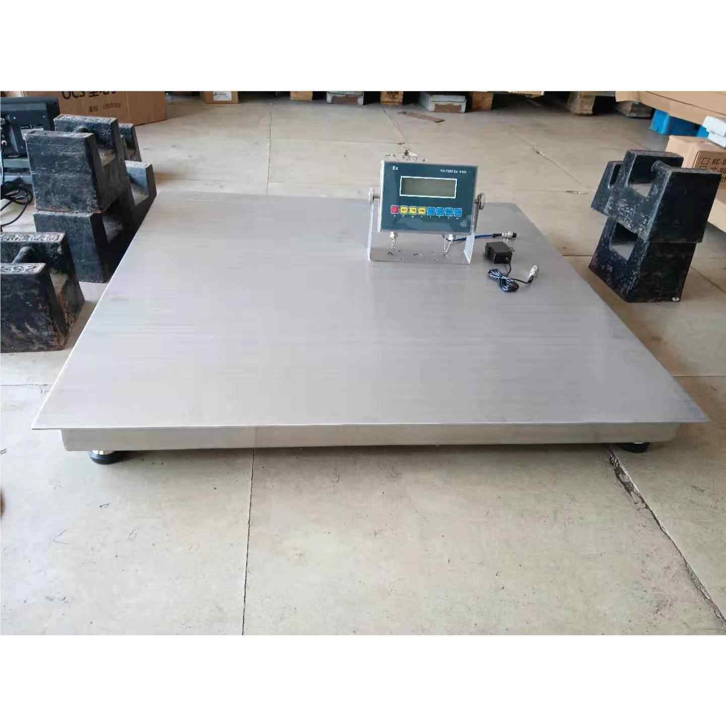 3000kg防平电子磅秤1.21.5米本安型防爆水乘台电SCS子秤3吨地磅