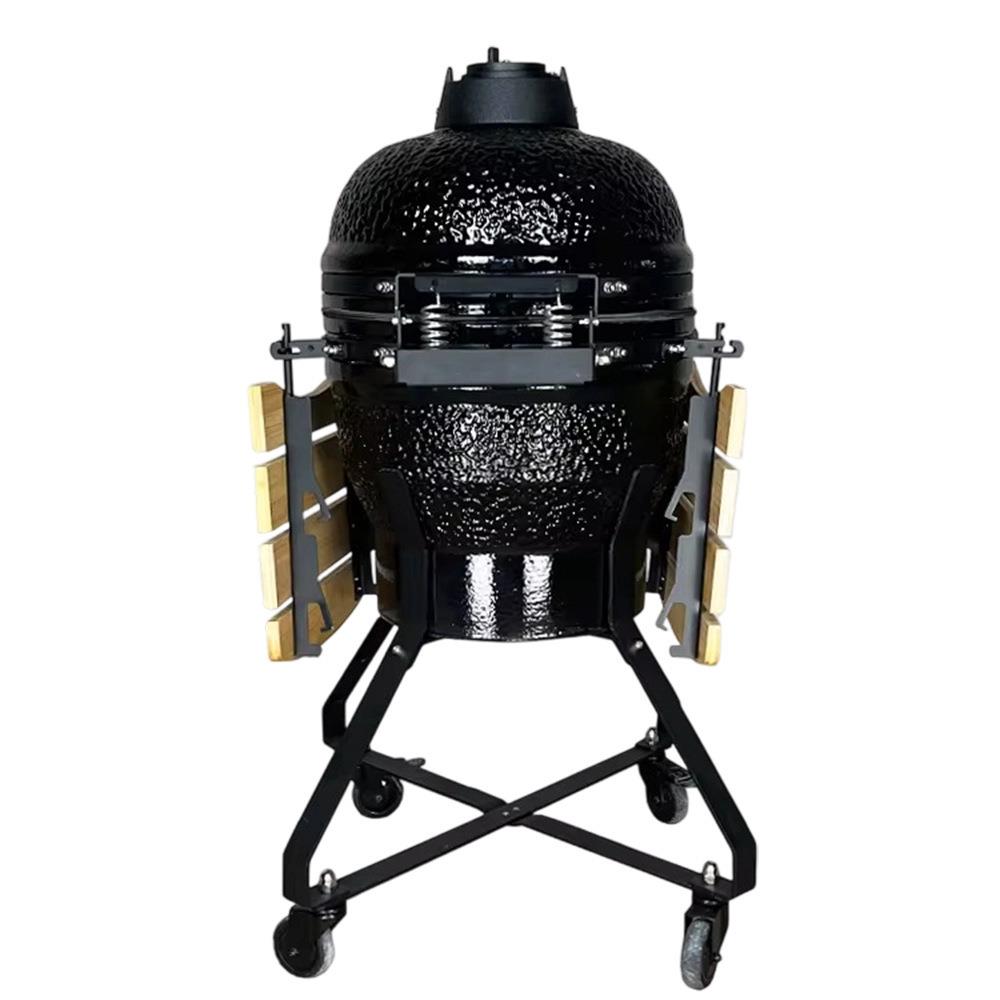 BBQ炭烤烧烤炉陶瓷围炉煮茶18英寸多功能户外烟熏焖烤牛排炉子