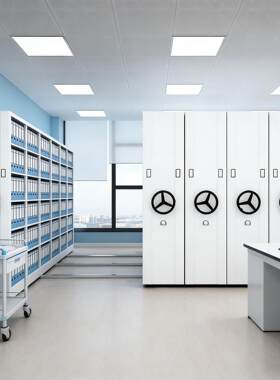 成都案档案密集柜移动轨道密集档柜大空间容室量文件分类管-202理