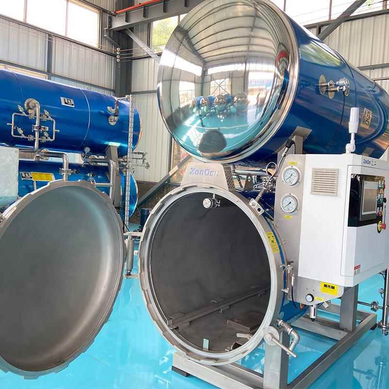 全自动电脑控制器杀菌锅上下罐杀菌效果好猫粮狗粮杀菌锅厂家