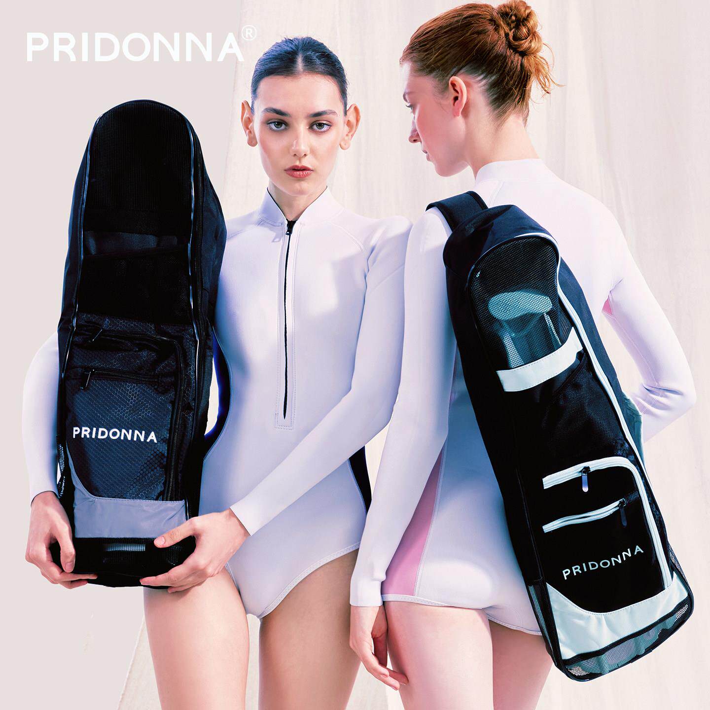 PRIDONNA谱多娜专业浮潜三宝揹包袋子可携式包装备潜水短脚蹼蛙鞋