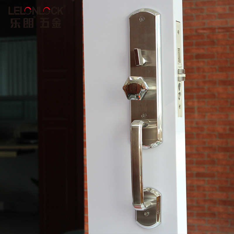 美式锁体防盗门锁304不锈钢豪华冲压面板锁别墅大门锁入户门锁