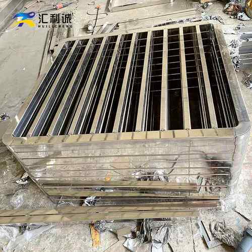 不锈钢方管格栅油过滤方型挡油板排烟罩配件网格格栅钣金焊接加工