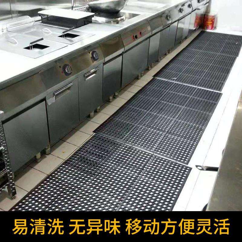 pvc橡胶地垫车间防滑疏水商用卫生间厨房防滑垫轻奢风格PVC