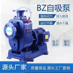 卧式 管道离心泵BZ自吸泵大流量高扬程抽水泵380v三相循环
