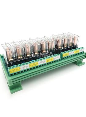 G2R-1-E继电器模组 DC12/24V 一开一闭16A 10路输出放大板