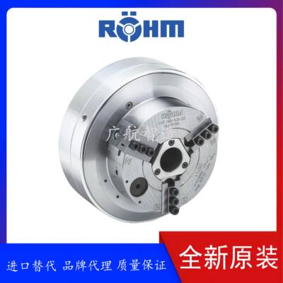 ROHM 罗姆高精度自动卡盘PKF三爪车床精准通孔分度夹紧器卡盘夹具