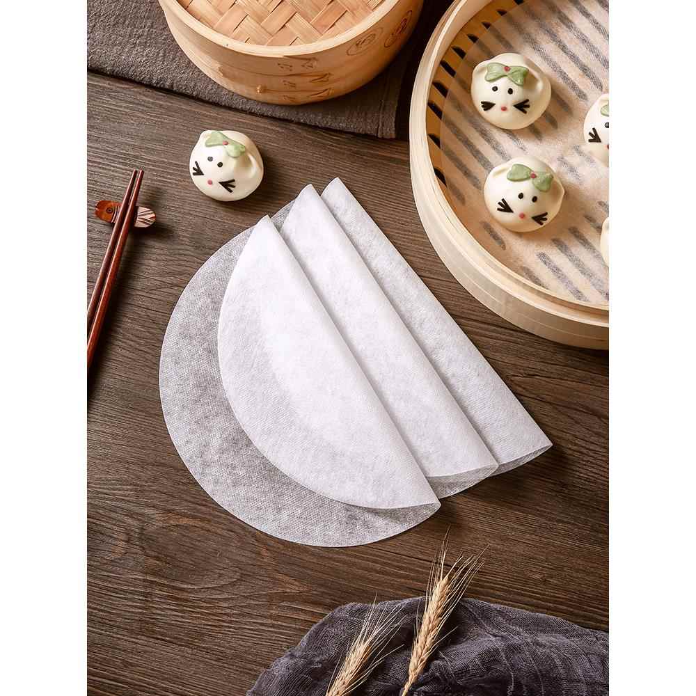 家用蒸笼布垫纸一次性蒸馒头蒸包子垫布蒸屉纸无纺布蒸布不粘油纸