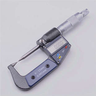 电子双尖头 尖头千分尺度锥形025mm端子千分尺千分尺数显度6030
