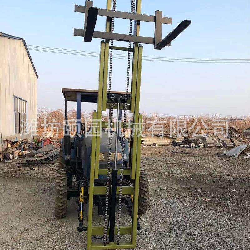 前置叉车 升高叉车全自动堆高车 拖拉机前置四轮驾驶座电动叉车