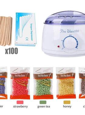 Hot Wax Warmer Heater Machine Hair Removal Beans Waxing Kit