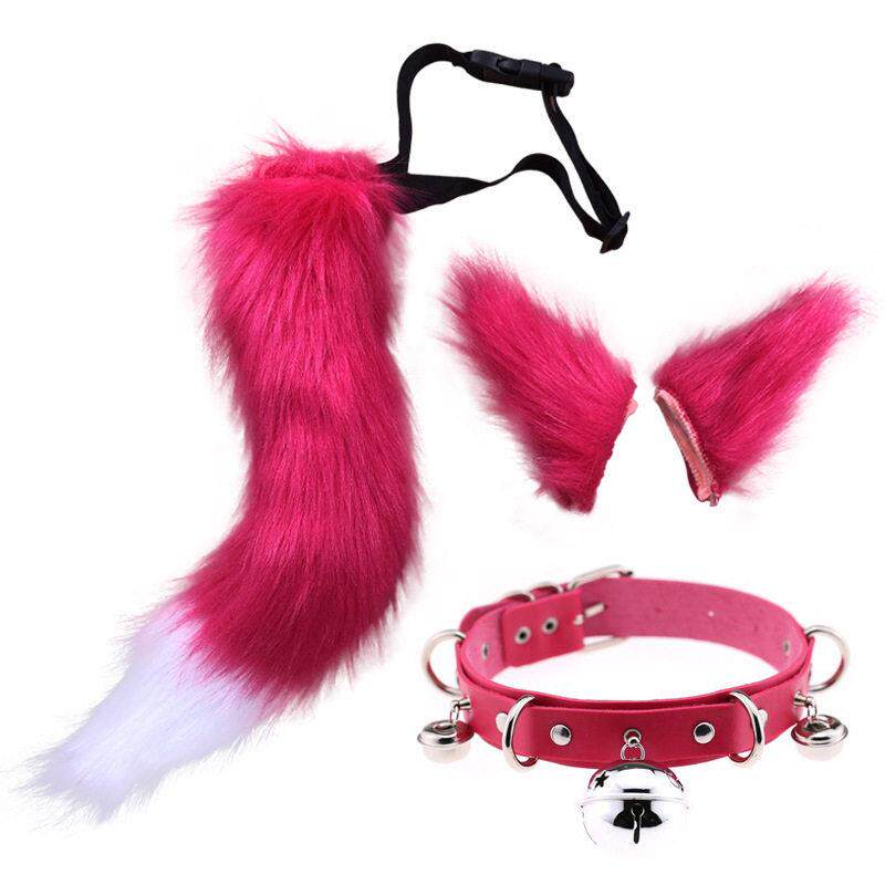 stuffed animal ears Halloween tail ornament costume Cosplay