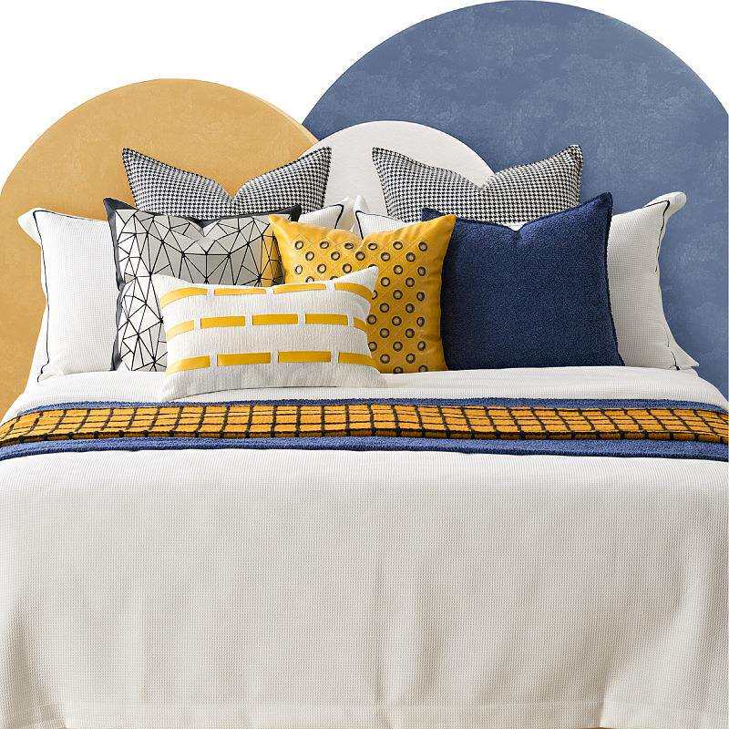 样板间儿童软装床品多件套青少年家具展厅现代简约床上用品