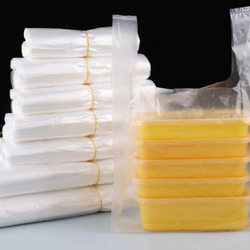 白色食品塑料袋外卖打包方便袋大小号装背心手提袋一次性透明袋子