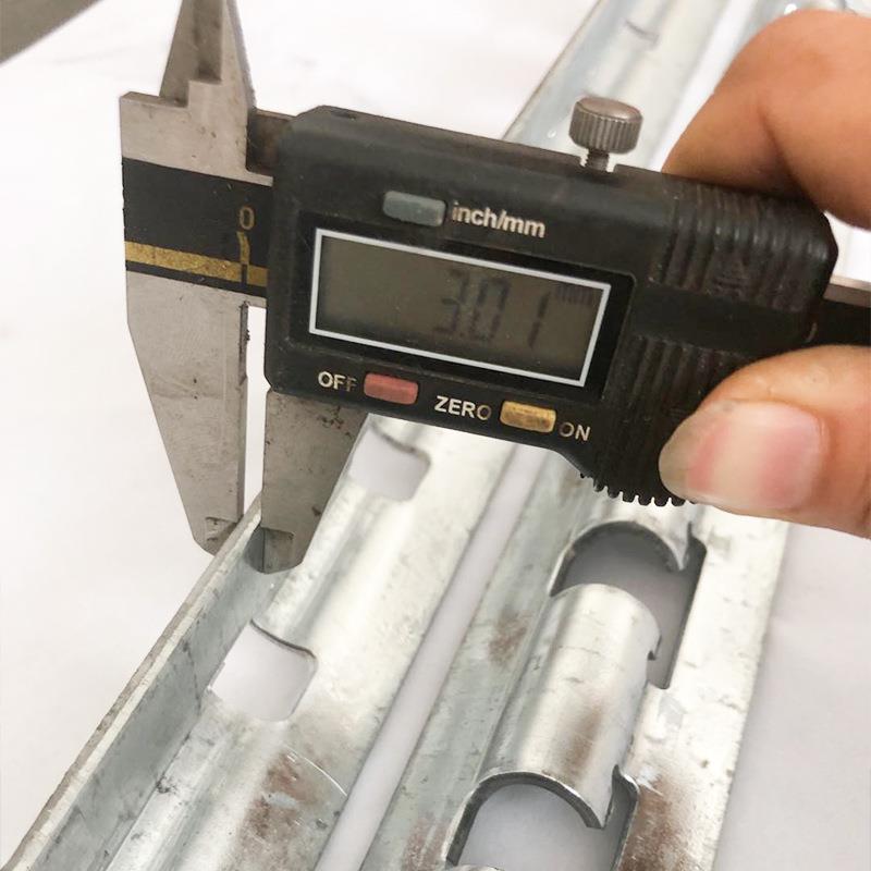 厂家直供3mm厚棉门帘龙骨 pvc塑料门帘窗帘龙骨轨道配件