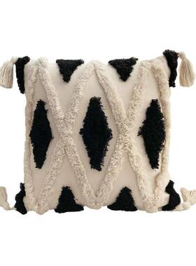 Morocco Tufted tassel sofa pillow cushion cover摩洛哥抱枕套