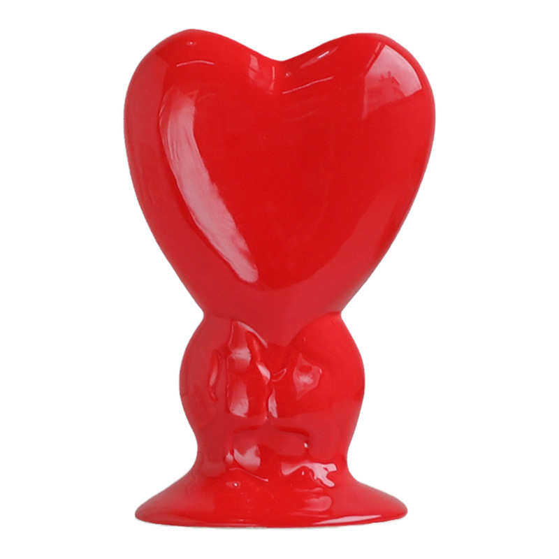 北欧风陶瓷花瓶创意装饰摆件客厅卧室玄关水培艺术花插爱心高级感,家居饰品,花瓶,淘宝优惠券,粉丝福利购,淘宝优惠卷