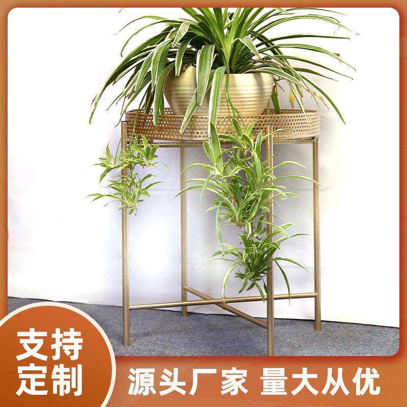 花架子铁艺客厅室内阳台装饰落地式架置物架现代简约花盆架