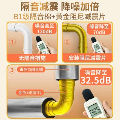包下水管道隔音棉卫生间下水道阻尼片加吸音棉超强消音材料自粘