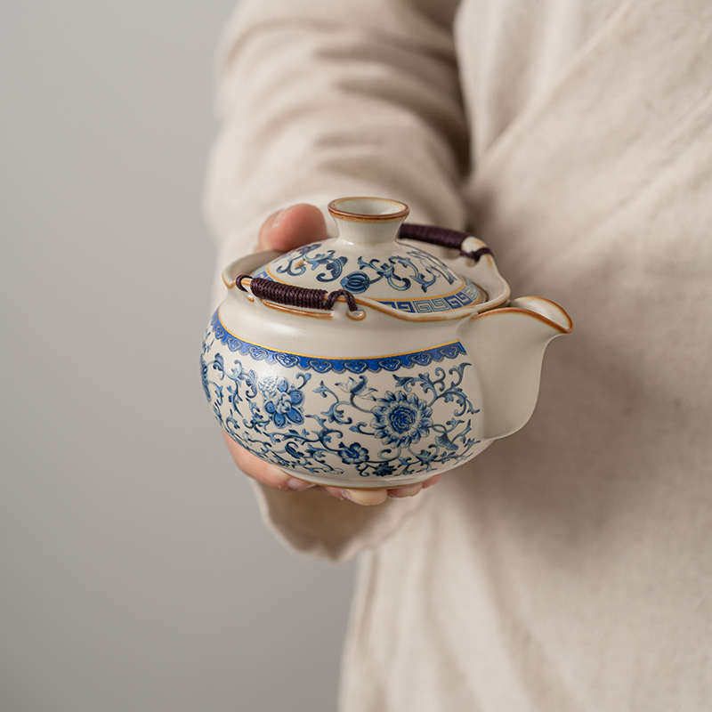 米黄汝窑功夫茶具陶瓷三才盖碗套装家用泡茶壶高档茶杯冲茶器批发,餐饮具,茶壶,淘宝优惠券,粉丝福利购,淘宝优惠卷