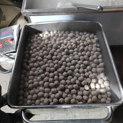 高效率高产能蔬菜丸子成型机搭配油炸机使用高速变频实心丸子机