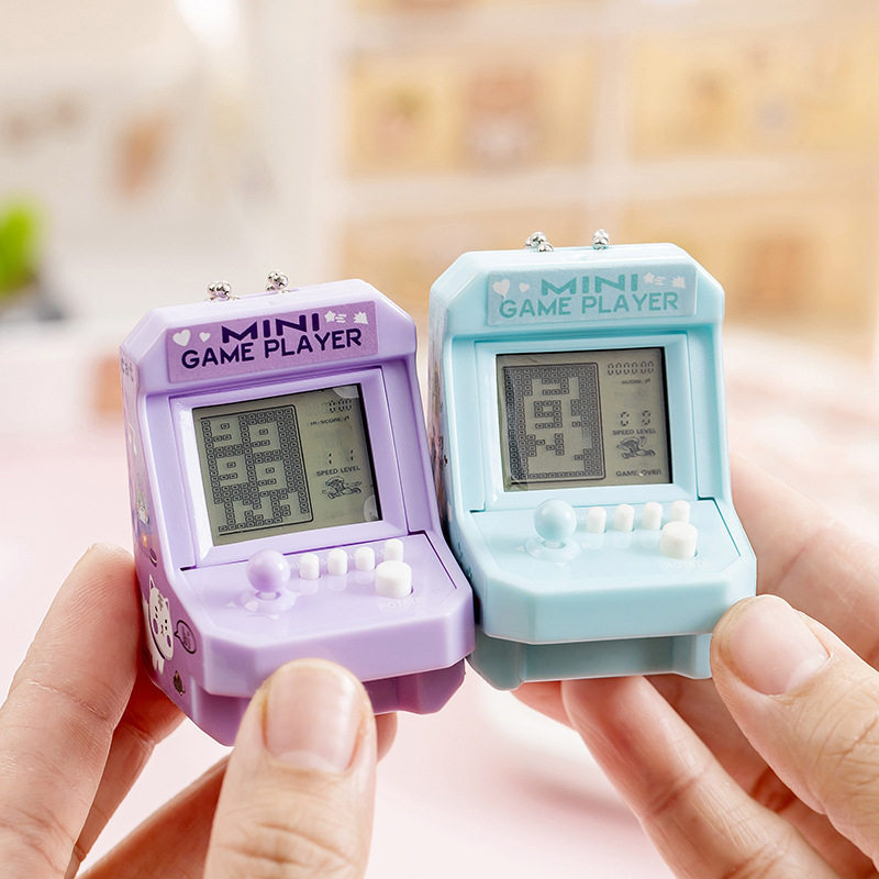 迷你复古小街机 台式游戏机 掌上俄罗斯方块电子游戏机挂饰玩具