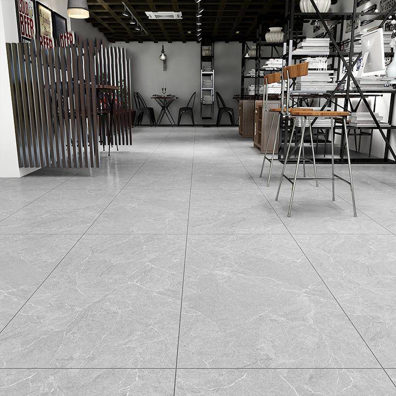 柔光精雕釉灰色水磨石瓷砖600x1200餐厅服装连锁店地砖哑光仿古砖