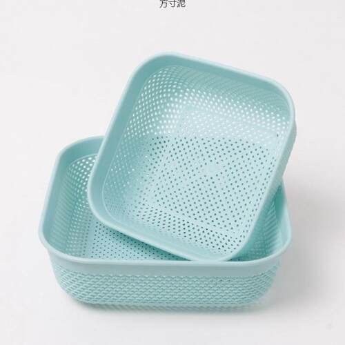 家用沥水篮塑料淘米篮多功能小收纳厨房水漏水篮果蔬篮洗菜篮