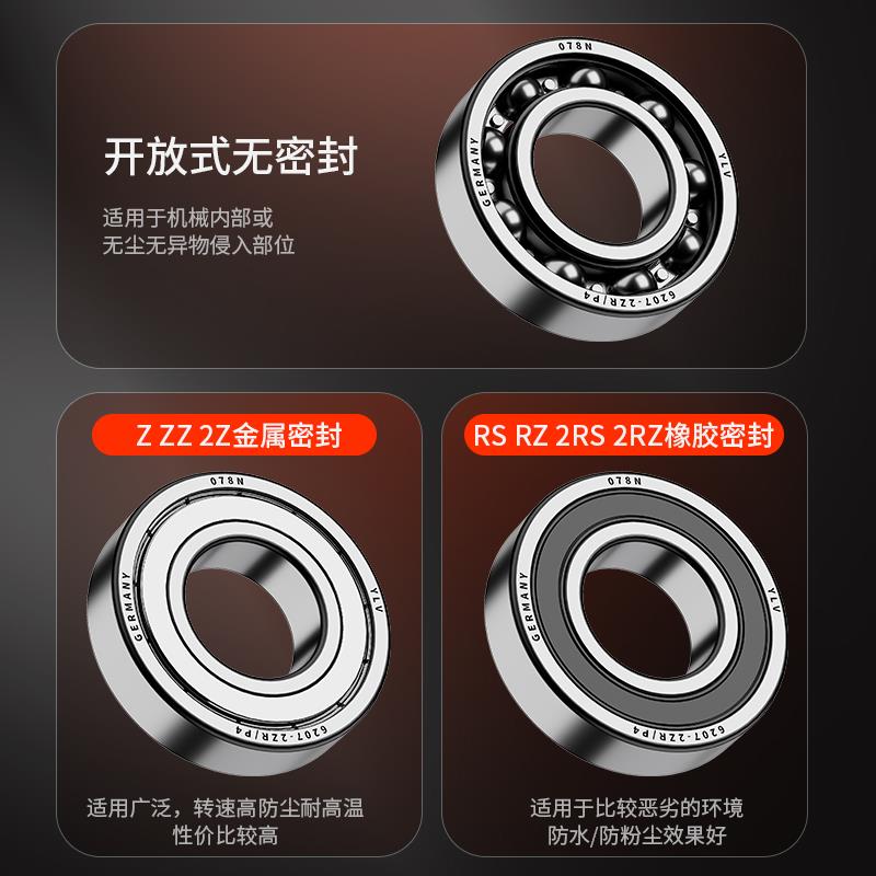进口轴承大全6007轴承6008高速6009滚珠6010深沟球6011/6012ZZ/RS