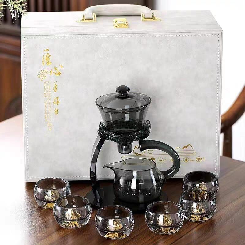 豪华礼盒装泡茶器茶水分离磁吸式懒人自动泡茶器家用功夫茶具套组