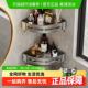 沐笙歌化妆室置物架免打孔浴室厕所三角篮太空铝收纳角架 包邮