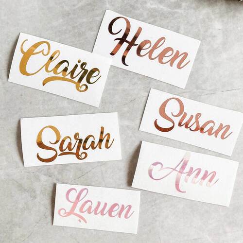 6pcs/set 4inch(10cm) Personalized Name Viny Decals Stickers