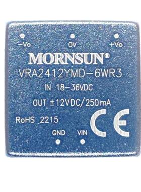 VRA2412YMD-6WR3金升阳DC-DC电源模块18-36V转正负12V250mA 6W