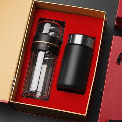 正品茶水分离保温杯男款30个不锈钢男士高档水杯女生4泡专茶杯子