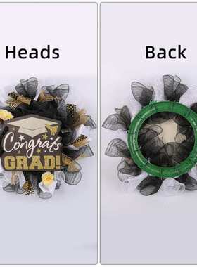 纱学士网花环门纵congrats挂季毕业教室鸿帽花环木牌装饰热卖