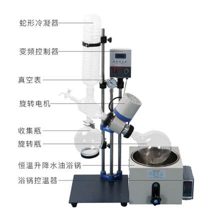 供应内循环型旋转蒸发仪器RE-500350L蛇管式蒸发仪