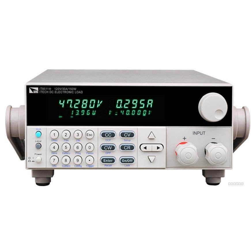 艾德克斯新品300W/120V/30A可编程直流电子负载IT8512+