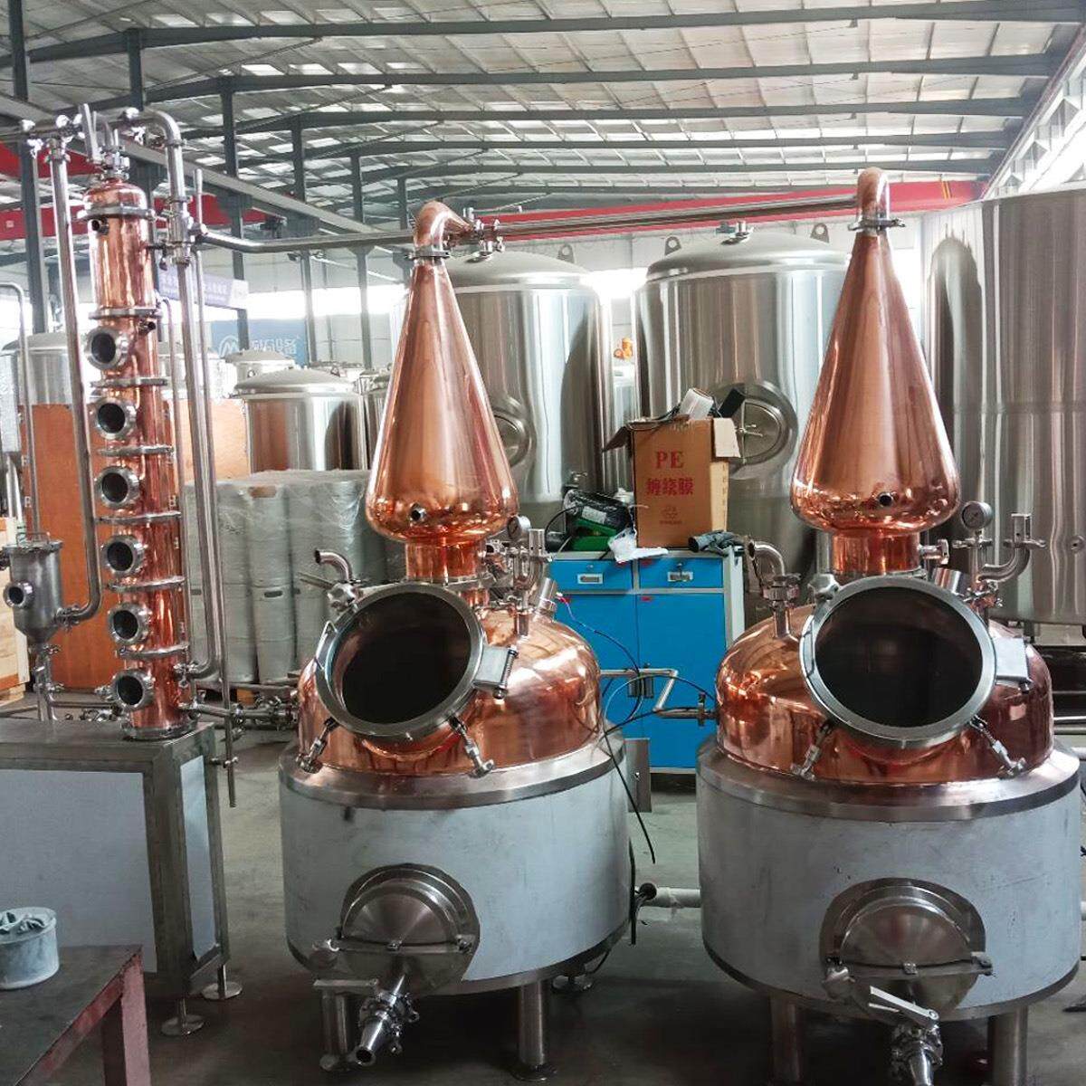 迈拓紫铜蒸馏设备多种规格威士忌/金酒酿酒机推荐新品自酿