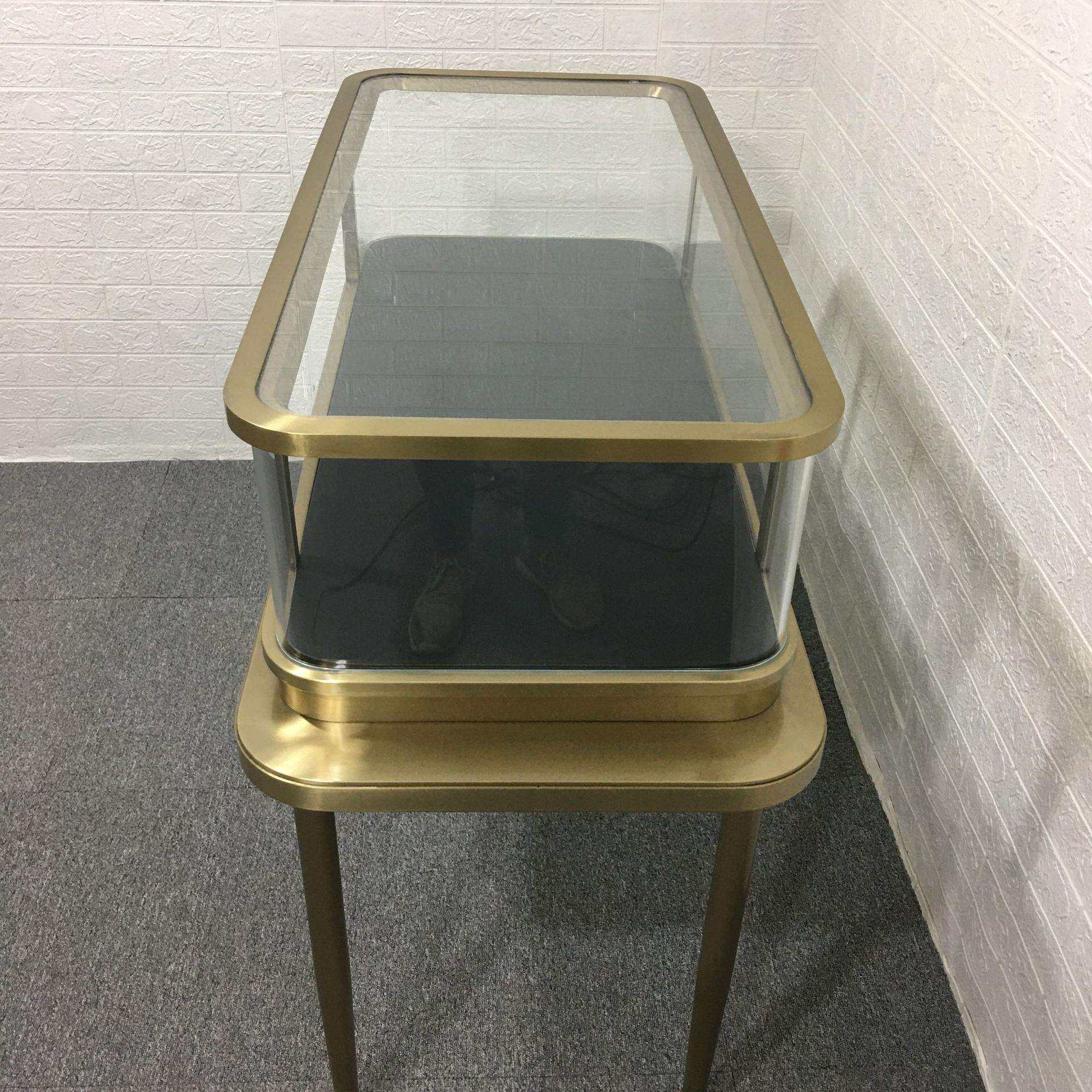 四川弧形珠宝首饰柜展示柜玉器珍珠不锈钢玻璃展柜翡翠陈列货柜